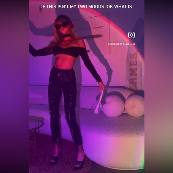 Sparkle mesh pants going out pants, Nightluxe - Picture 6 of 6